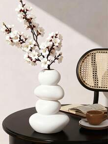 1 chiếc bình đá may mắn lớn bằng nhựa - Vật trang trí được vẽ tay, chỉ dùng cho hoa giả - Trang trí nhà cửa, văn phòng dịp lễ, quà tặng Giáng sinh và Năm mới, trang trí thẩm mỹ, điểm nhấn nhà mùa thu, trang trí bàn tiệc cưới, kệ phong cách tối giản - Nhiều màu - Xem 5