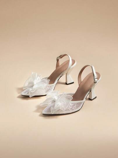 Glizzene Women's Summer New Fine Heel Non-Slip Sandals, Super Hot Fashion Versatile Fairy Style French Elegant High Heels Suitable For Dates, Gatherings, Commuting, Business, Banquets, Parties, Shopping, Home Valentine's Day Wedding