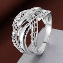 1pc Hollow Glossy Design Fashion Ring For Women - Multicolor - View 2