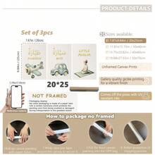 Tranh treo tường 3 tấm bằng vải canvas - Bộ 3 tranh poster Hồi giáo - Trang trí phòng bé trai: Tranh trẻ em chủ đề ô tô & máy bay, cầu nguyện Salah - Tranh treo tường có khung, hoàn hảo cho trang trí phòng chơi, phòng trẻ sơ sinh, nhà trẻ, trường mầm non, phòng bé trai, phòng ngủ bé gái, phòng trẻ em. - Nhiều màu - Xem 16