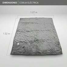 RCA Cobija Eléct RC-CO1 Indidual 152 x 127  4 Nive y Apagado Autático 4  Calor Unime para Cama o Sofá Franela/Serpa Lavable Gris. - Gris - Ver 2