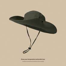 Western Cowboy Hat Outdoor Camping Hat Fisherman Hat - Hiking Hat, Khaki - View 10