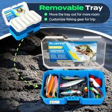 Fishing Lures Kit With Removable Tray 373PCS Fishing Tackle Box With Tackle Included Fishing Gear Pliers Weights Hooks Accessories Fishing Tackle Lure Kit Gifts For Men Bass Trout - 如圖 - 查看 4