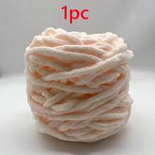 1pc/100g Chunky Single Ply Yarn, Thick Chenille Yarn, Soft DIY Crochet & Knitting Yarn, Suitable For DIY Scarves, Bags, Slippers, Crafts, Blankets, Cushions, Approx. 100g/Pc Fluffy Velvet Yarn, Thick & Soft Chenille Yarn - Multicolor - View 31