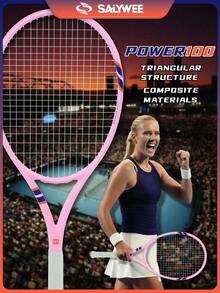 SALYWEE POWER 2.0 Hybrid Carbon Tennis Racket | Pre-Strung 16*19 | 295±10g | Professional Upgrade | Free Accessories | Precision Crafted Frame | Minimalist Elegant Design - Multicolor - View 2