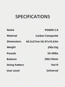 SALYWEE POWER 2.0 Hybrid Carbon Tennis Racket | Pre-Strung 16*19 | 295±10g | Professional Upgrade | Free Accessories | Precision Crafted Frame | Minimalist Elegant Design - Multicolor - View 6