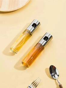 1/2个家用泵式喷雾油瓶 - 玻璃喷雾油壶，家用压力细喷油壶，厨房必备，厨房酱汁醋调味瓶，烧烤喷雾油瓶 - 彩色 - 查看 8