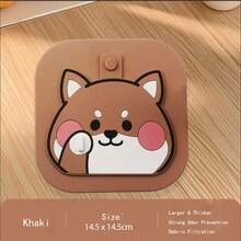 小黄狗二合一浴室地漏盖和硅胶塞——防异味、防堵塞地漏密封圈，适用于淋浴房和水槽 - 彩色 - 查看 4