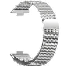 Milanese Loop Strap For Huawei Watch Fit 3/4/4Pro, Stainless Steel Bracelet Strap, Magnetic Strap Accessories For Huawei Watch Series Fit4 4Pro, Fashion Accessories For Male And Female Students - Silver - View 13