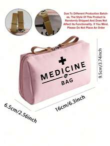 1pc Portable Medicine Bag, Compact Pill Organizer & First - Pouch, Travel - Friendly Medication Storage For Daily/Outdoor/Travel, Essential For Health - Conscious & On - The - Go Users, Must - Have Medical Accessory,Multi Functional Fabric Small Medicine Bag, Portable And Portable Medical Emergency Kit, Outdoor Travel Medicine Bag, Dormitory Emergency Medicine Storage Bag (Multi-Color Optional) - Nhiều màu - Xem 8