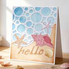 Creative Marine Animals Cutting Dies, DIY Scrapbooking Album And Embossing Stencil, Greeting Card Making Tool, Card Paper Cutting Crafts ,Gift Card Making Template Die Cuts. - Silver - View 10