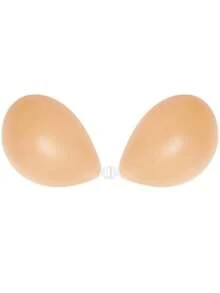 女士隐形无肩带硅胶提拉文胸，露背文胸，带粘性乳贴，适用于连衣裙、礼服、婚纱 - 彩色 - 查看 11