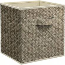 12 Inch Foldable Cube Storage Bins Set Of 6, Closet Organizers Bins And Storage Box For Clothes-Brown - 灰色 - 查看 9