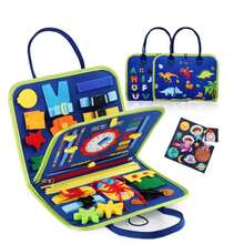 Montessori Busy Board, Christmas Gift, Educational Sensory Toy, Airplane Toy, Interactive Toy, Fabric Toy, Busy Book, Sensory Board, Birthday Gift - Multicolor - View 14