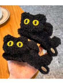 1个新款秋冬3D卡通猫爪发夹，可爱公主风发爪，可固定在脑后，女士爪夹，优雅发饰 - 彩色 - 查看 4