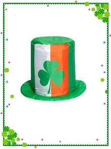 1pc Green Four-Leaf Clover Hat, Magic Hat, Cute Gothic Style, 2000s Style, Suitable For St. Patrick's Day Gift, Birthday Gift, Carnival Party Supplies, Valentine's Day, Mother's Day, Easter - Green - View 7