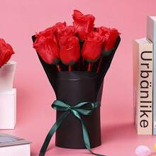 5支装红色玫瑰圆珠笔，母亲节/情人节礼物；12支装玫瑰圆珠笔，适合婚礼、生日装饰、办公室和学校装饰、派对礼物、情人节礼物 - 彩色 - 查看 7