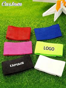 Customized Team Captain Armband With Team Emblem And Name | Adult Elastic Sports Captain Armband | Football Team Captain Armband - Multicolor - View 2