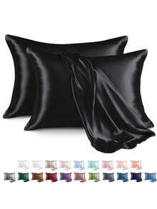 6PCS/SET . Sleep Set | Softer Pillowcase & Eyemask Set - Includes 1 Pillowcase, 1 Sleep Cap & 1Scrunchies For Women &1 Pack Eye Mask.2pcs Earplug - Multicolor - View 18