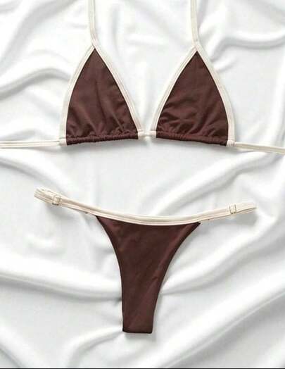 Biquíni Cortininha com Regulagem Lateral Feminino Verão