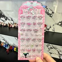 Gukha，Y2K，晶莹剔透，可重复使用/自粘，清新甜美/极简风格/蝴蝶/动物图案，手机贴纸，笔记本贴纸，水瓶贴纸，汽车贴纸，DIY手账贴纸 - 彩色 - 查看 9