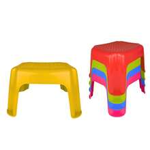 2 piezas de bancos de plástico multiusos para niños, colores surtidos - Multicolor - Ver 4