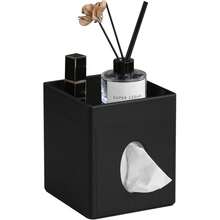 Boîte de rangement pour mouchoirs - Noir - Voir 5