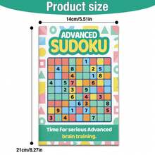 Sudoku para práctica lógica, cuatro opciones de dificultad, diseño de rompecabezas limpio con soluciones, mejora la concentración, el razonamiento y la paciencia - Sudoku - Ver 3