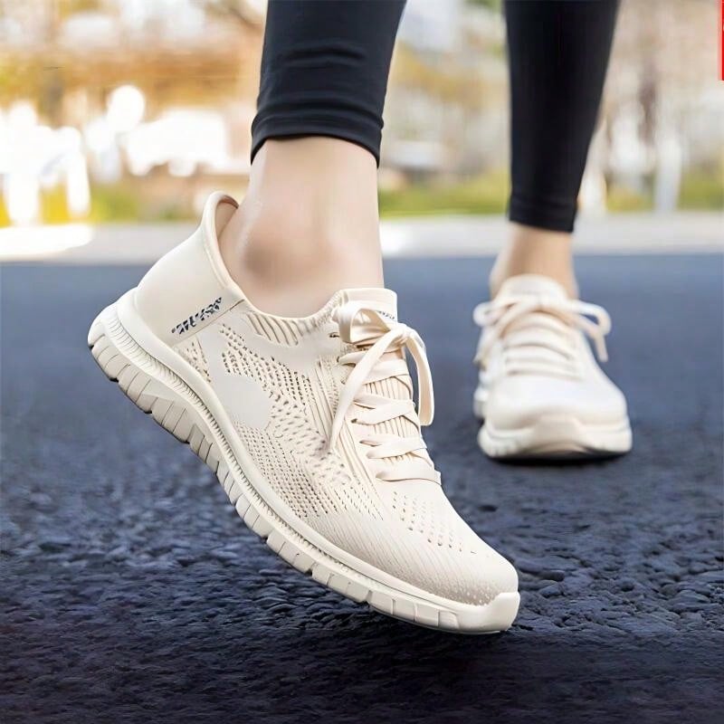 Skechers Women's New Slip-On Shoes, Lightweight Commuter Shoes, One-Touch Wear And Take Off, Athletic Walking Sneakers - Beige - View 1