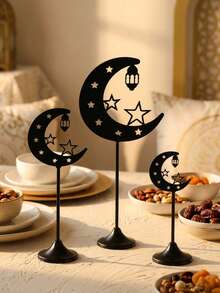 金属长杆节日装饰灯，现代轻奢风格，适用于家居和壁炉装饰、家庭聚会、派对装饰，星形、月亮形和灯笼形，生日和毕业礼物。斋月用具，斋月的意义，斋月礼物，开斋节赠品，斋月灯笼，斋月反思，斋月，斋月分发，斋月吉祥，斋月灯笼，斋月，斋月装饰，斋月装饰品。 - 彩色 - 查看 3