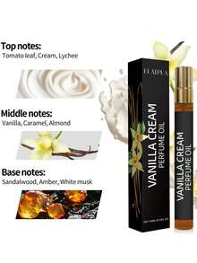 1瓶10毫升女士香水喷雾，茉莉、麝香、薰衣草、香草奶油香调，持久留香，温和不刺激，花香迷人，适合各种场合，如约会、派对等，是送给她的完美礼物，共有3种款式可选。 - 香草奶油 - 查看 4