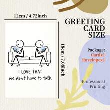 Thank You Card For Bestie, Cute Friendship Greeting Card With Envelope, 18x12 Cm Professional Printed, Perfect Best Friend Appreciation Gift, Surprise Her - Multicolor - View 2