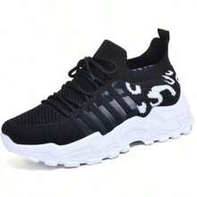 Casual Athletic Shoes. Breathable Mesh Upper. Easy To Match With Both Casual And Work Attire. - màu đen - Xem 3