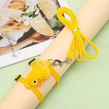 可调节兔子胸背带套装 - 卡通设计，时尚美观，适合户外玩耍；舒适卡通猫咪胸背带套装：透气猫咪/小型宠物牵引绳 - 彩色 - 查看 10