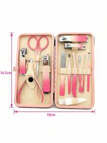 6pcs Nail Clipper Set, Manicure Tools, Nail Care Kit - Nail And Toenail Clippers, Women Birthday Gift, Pink Nail Clipper Gift - Multicolor - View 12