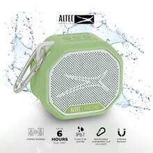 altavoz magnético Bluetooth, impermeable IP67, portátil, emparejamiento inalámbrico verdadero, carga rápida USB-C, batería de 400 mAh, asistente de voz - Verde deportivo/blanco - Ver 1