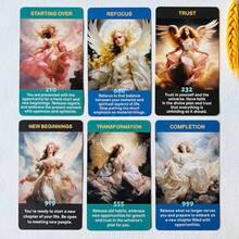 Angel Numbers Oracle Cards Oracle Cards For Beginners Enhance Your Spiritual Journey With The Angel Number Affirmation Cards - 如圖 - 查看 6