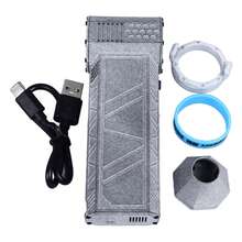 Mini soplador Jet Dry 130000 RPM Turbina sopladora portátil para limpieza de exteriores Coches Ordenadores Teclados Gris - Gris - Ver 5