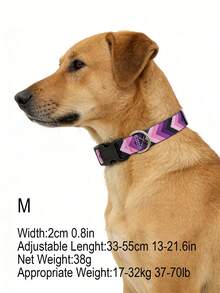 Bohemian Style Printed Adjustable Pet Collar, Suitable For Small, Medium And Large Dogs - Multicolor - View 20