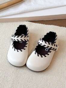 Spring/Autumn New Arrival Girls' Princess Shoes, British Style Children's Leather Shoes, Toddler Performance Shoes - Beige - View 4