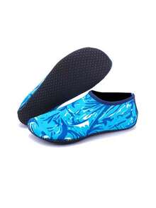 1双美人鱼鳞片印花水鞋，速干防滑，套穿式水袜，适合沙滩游泳、冲浪、潜水。 - 彩色 - 查看 25