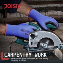 24PCS/12PCS PU Garden Work Gloves , Coated Nylon Gloves For Men And Women, Anti-Slip Grip, Durable, Lightweight, Ideal For Construction, Warehouse, Gardening, Repair, Anti-Slip Durable Protective Gloves For Construction, Industrial, Garden Yard And General Tasks, Garden Decorations Outside, Home Decor Items, Tools, Camping, Gardening Unisex Gloves Blue - Màu xanh lam - Xem 9