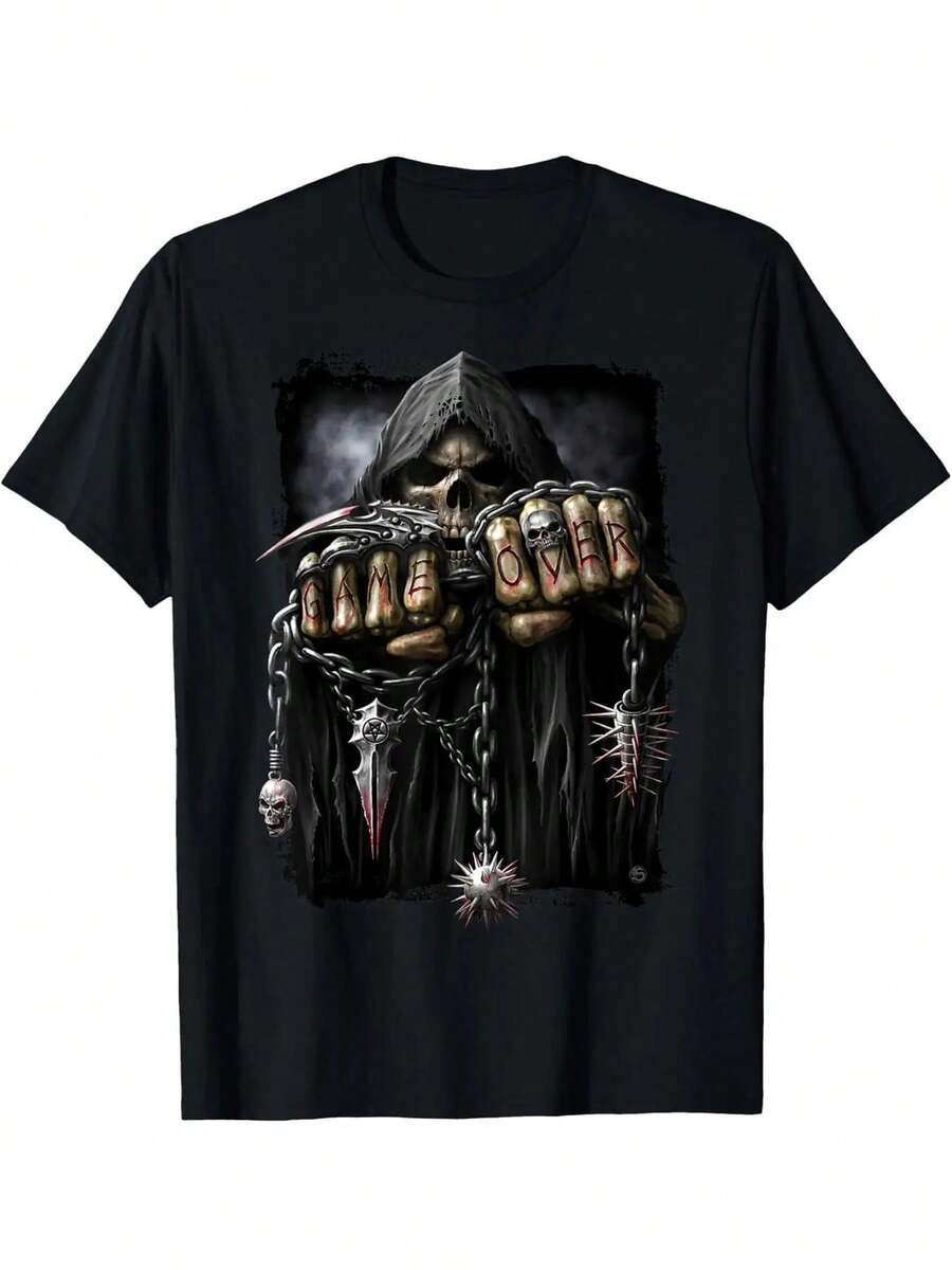 Amante de los Gansos - "Realmente Me Gustan las Camisetas con Gansos" Camiseta Casual 100% Algodón - Negro - Ver 1