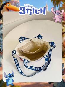 Disney 1 Pc Officially Licensed Stitch Pattern Candy Bag Lunch Bag Snack Pack Women's Fashion Handbag Casual Multi Functional Shoulder Bag Lightweight Adjustable Shoulder Strap Crossbody Bag,For Women/Girls, For Shopping/Daily Use /Fashion Accessories - Multicolor - View 6