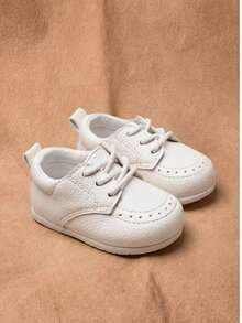 秋冬时尚婴幼儿鞋，软底舒适轻便婴儿靴，适合室内外幼儿穿着 - 白色 - 查看 2