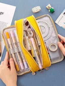 日韩风多色大容量铅笔盒、文具盒、笔袋，送给学生、男孩女孩的返校礼物，返校用品，铅笔袋，书包