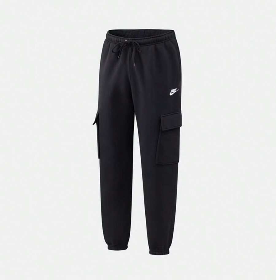 Nike Men's Cargo Pants, Sports Pants, Running Pants, Fleece-Lined Jogger Pants, Casual Knitted Trousers - Black - View 1