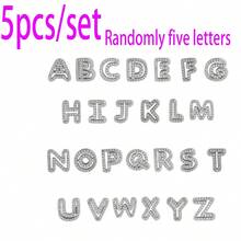 5pcs/1pc Gold And Silver Letter Beads, Used For Jewelry Making, 28 Styles Of Gold A-Z Letter Brass Bead Set, Including Gold And Silver Bracelets, Suitable For Bracelet Making Valentine's Day, Ramadan To Give To Friends - Multicolor - View 2