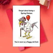 1pc, Funny Birthday Card For Him Funny Rude Adult Theme Perfect For 40th 50th 60th, Happy Birthday Greeting Card, Unique Birthday Gifts Decorations For Men Him Brother Husband - one-size - View 7