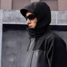 adidas THREE-IN-ONE FLEECE JACKET 防潑防風三合一加絨休閒連帽外套外套 男女同款 固態深灰